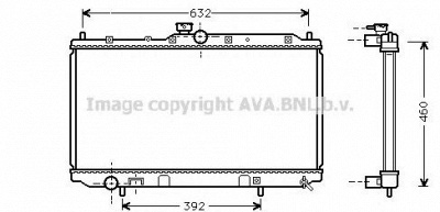 AVA QUALITY COOLING mt2142 -  Радиатор, охлаждение двигателя